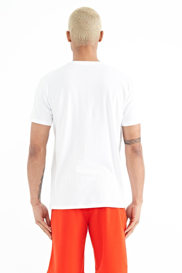 Bert Beyaz Standart Kalıp Erkek T-Shirt - 88210
