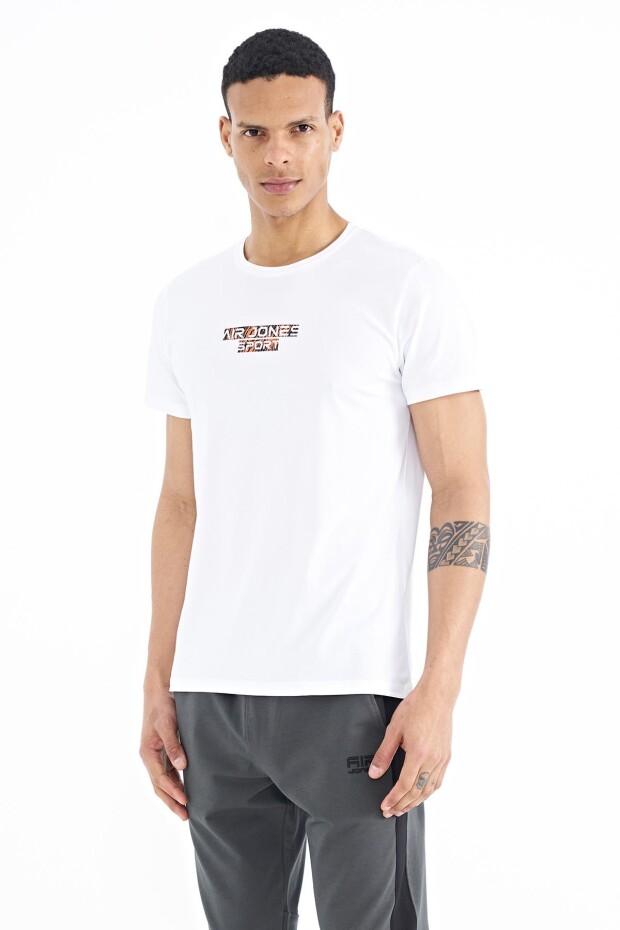 Harley Beyaz Standart Kalıp Erkek T-Shirt - 88203