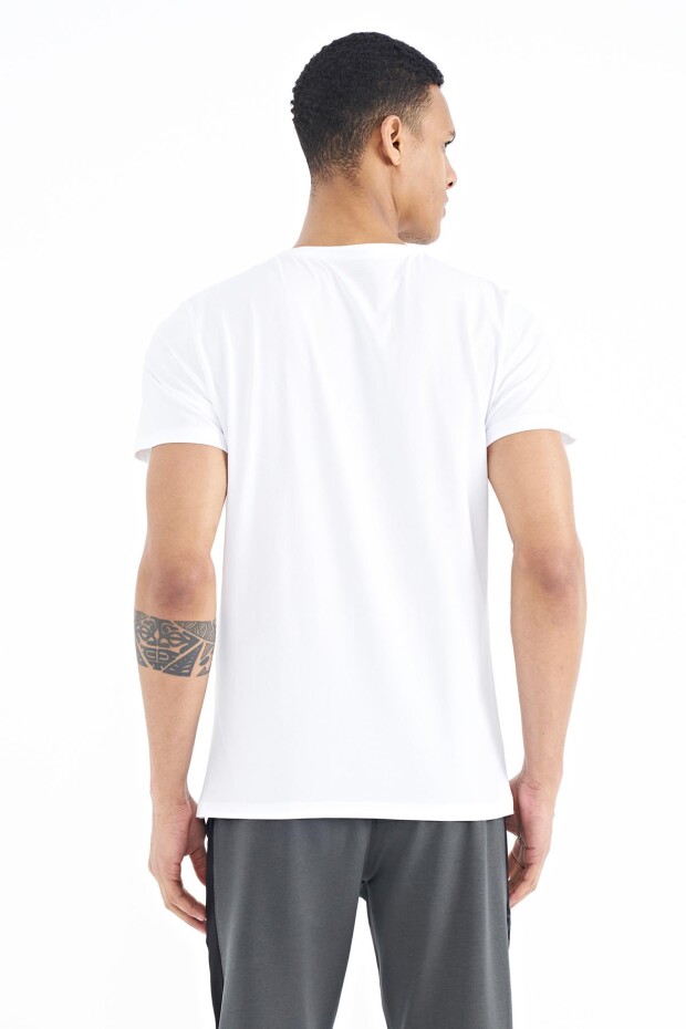 Harley Beyaz Standart Kalıp Erkek T-Shirt - 88203