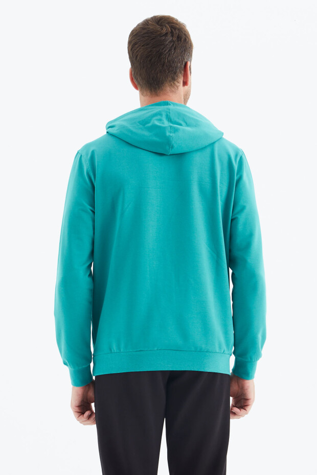 Grant Deniz Yeşili Rahat Form Erkek Sweatshirt - 88305
