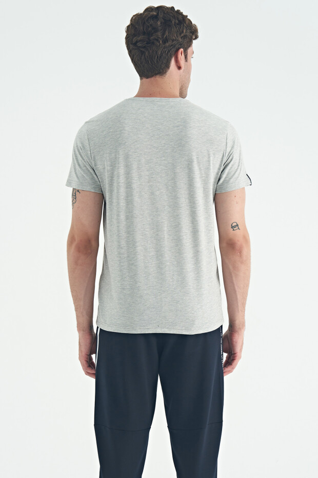 Calvin Gri Melanj Basic Erkek T-Shirt - 88245