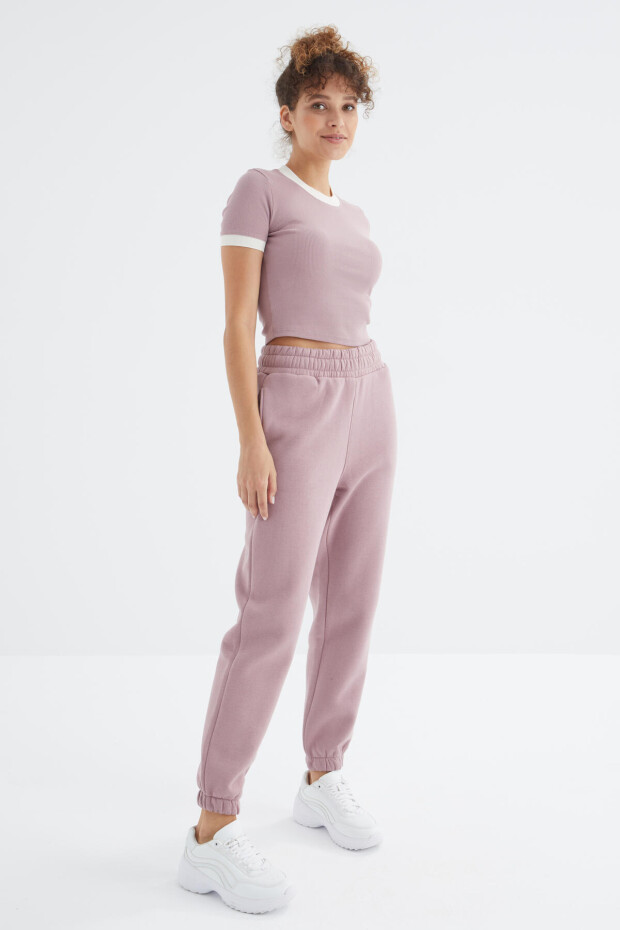 Tommy Life Gül Kurusu Yüksek Bel Rahat Form Basic Jogger Kadın Eşofman Alt - 94624. 6 Tommy Life Gül Kurusu Yüksek Bel Rahat Form Basic Jogger Kadın Eşofman Alt - 94624. 6