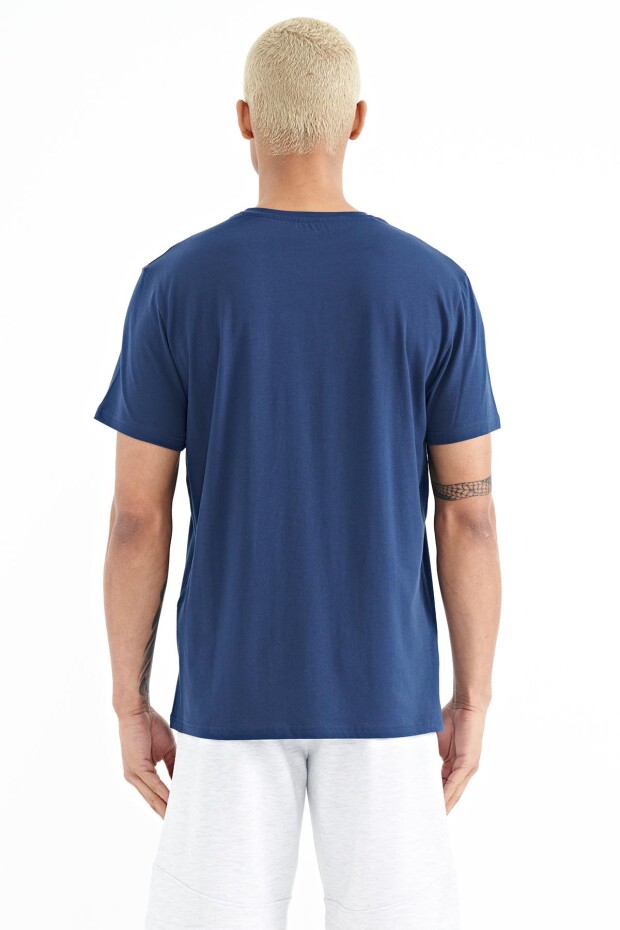 Donald İndigo Standart Kalıp Erkek T-Shirt - 88217