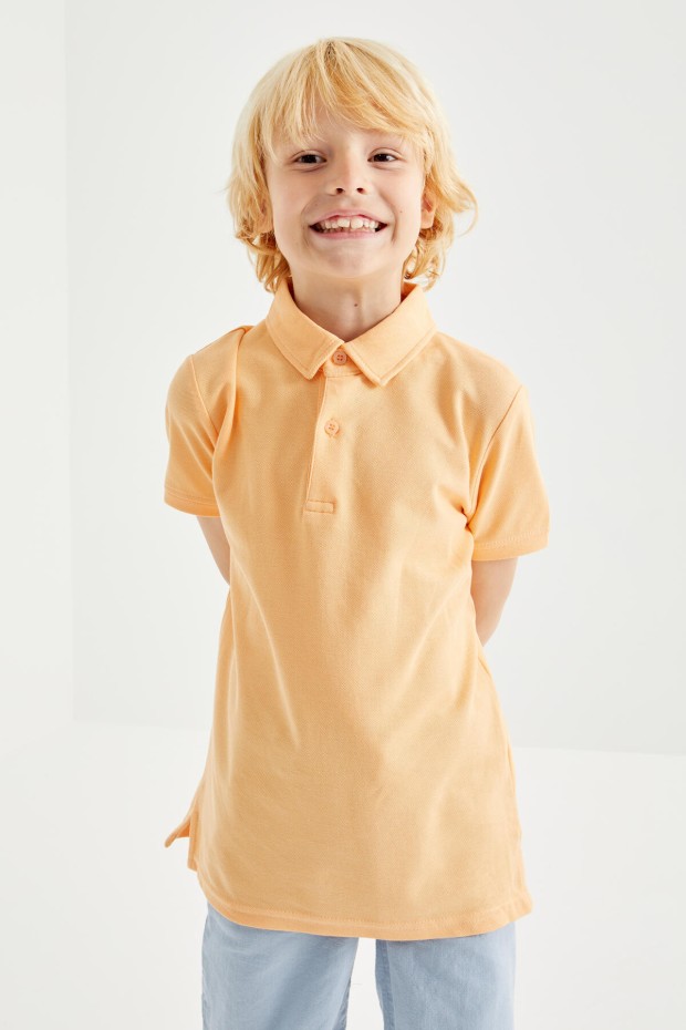 Tommy Life Kavun İçi Klasik Kısa Kollu Polo Yaka Erkek Çocuk T-Shirt - 10962. 7