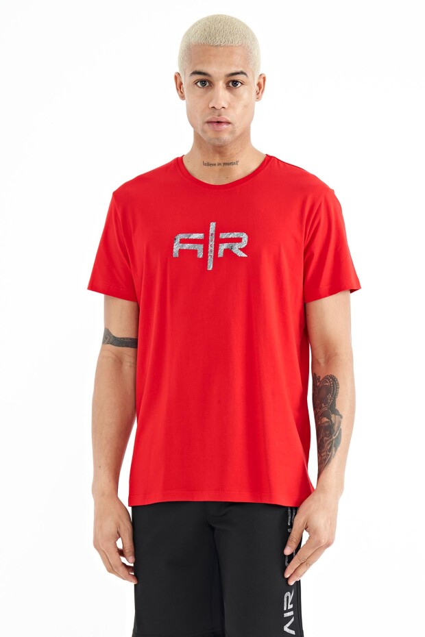 Boris Kırmızı Standart Kalıp Erkek T-Shirt - 88206