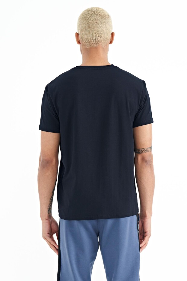 Dean Lacivert Standart Kalıp Erkek T-Shirt - 88211