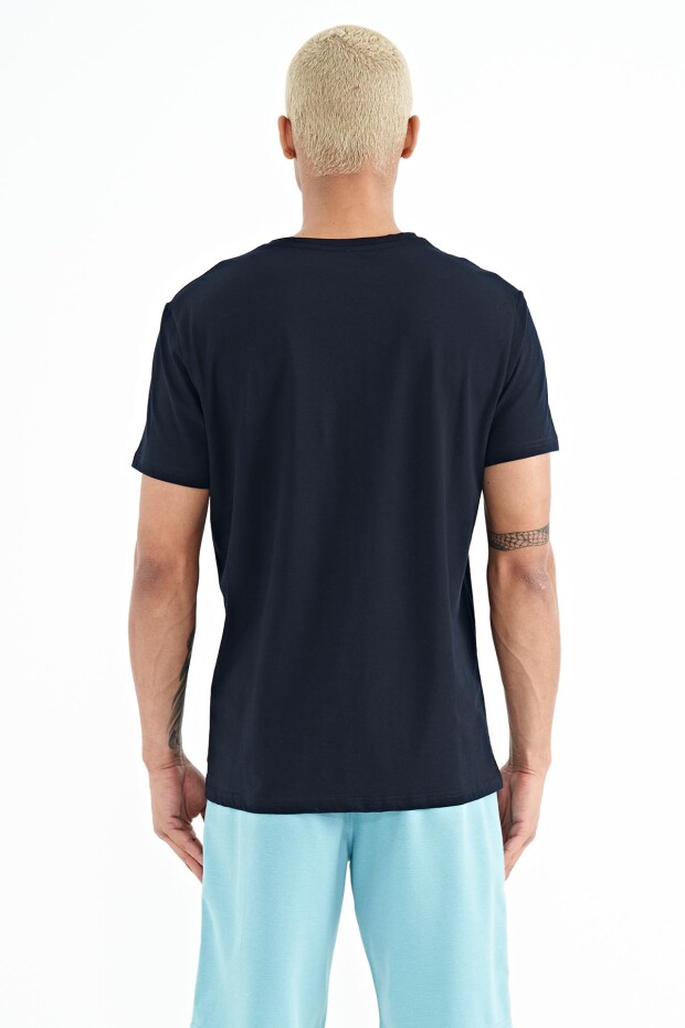 Peter Lacivert O Yaka Erkek T-Shirt - 88204