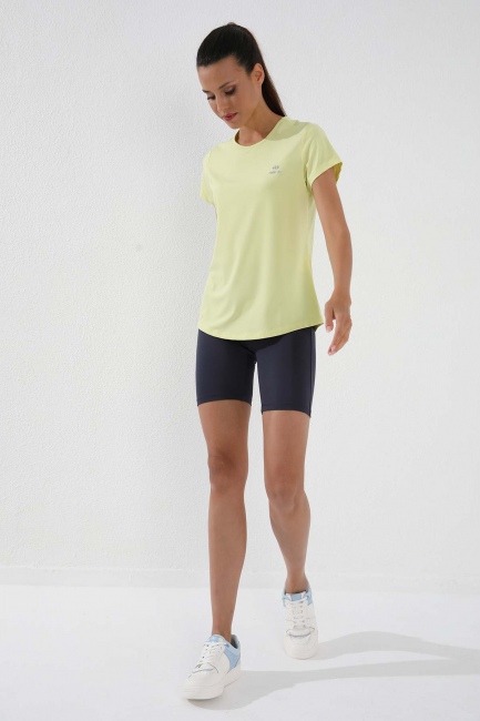 Limon Basic Kısa Kol Standart Kalıp O Yaka Kadın T-Shirt - 97144 - Thumbnail
