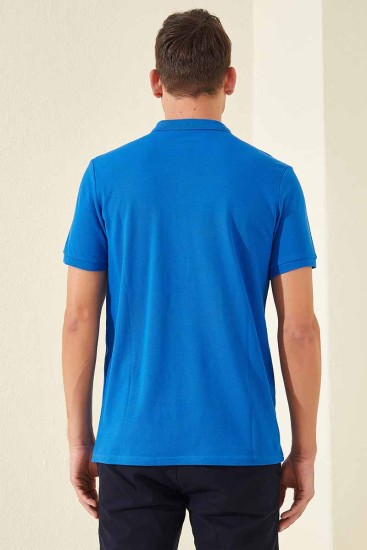 Saks Klasik Kısa Kol Standart Kalıp Polo Yaka Erkek T-Shirt - 87787 - Thumbnail
