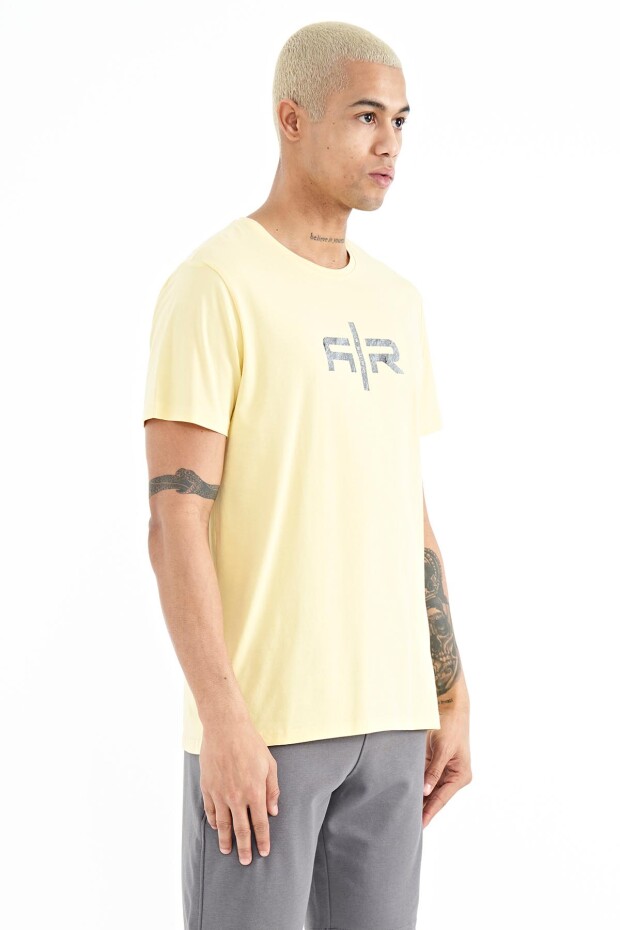 Boris Sarı Standart Kalıp Erkek T-Shirt - 88206