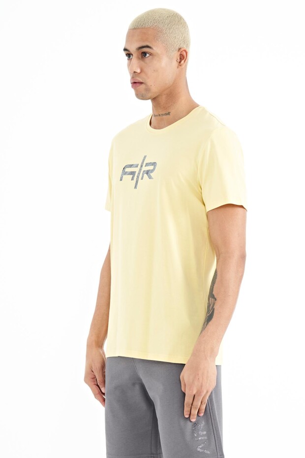 Boris Sarı Standart Kalıp Erkek T-Shirt - 88206