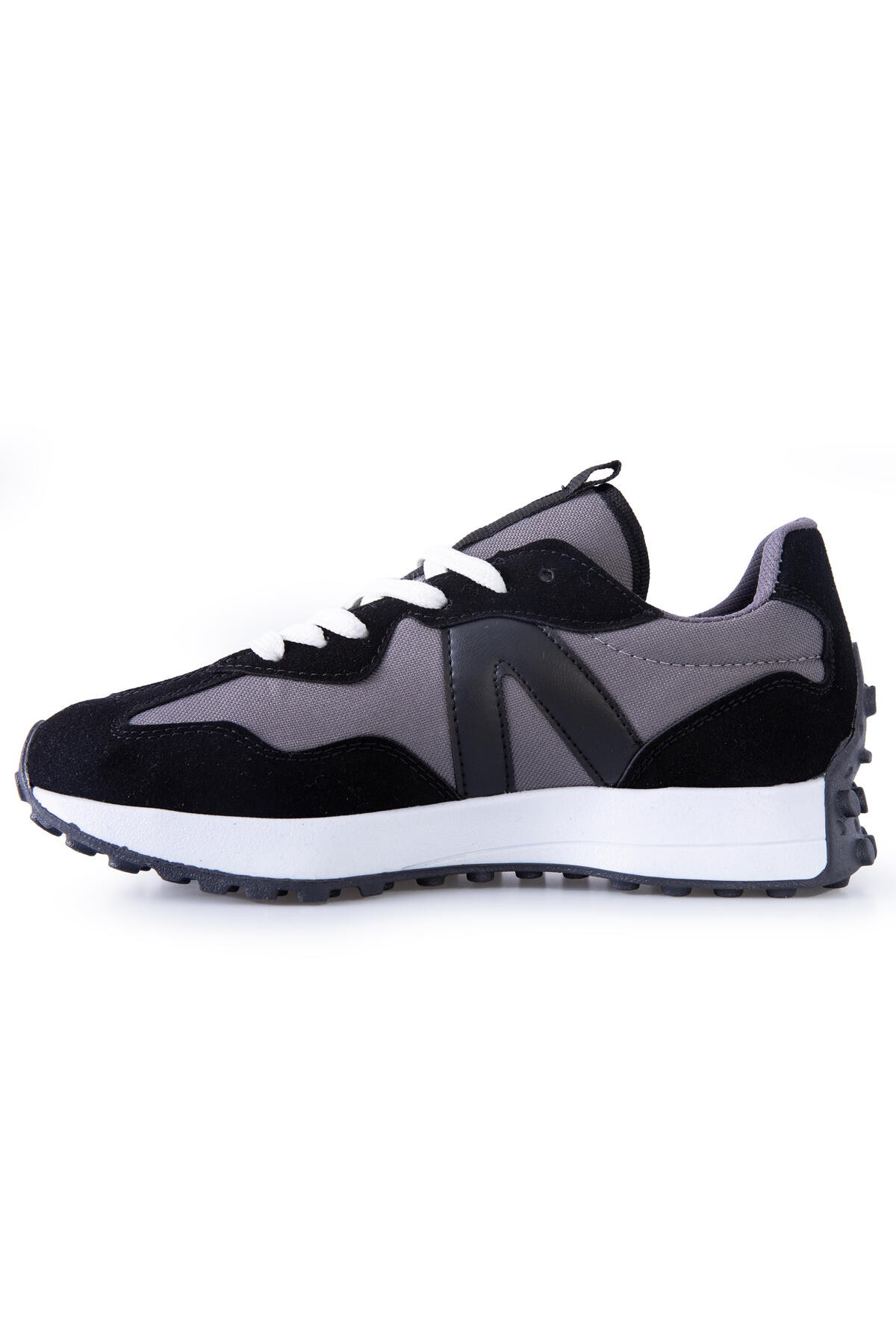 Siyah Mantar Topuk Detaylı Bağcıklı Erkek Spor Ayakkabı - 89095