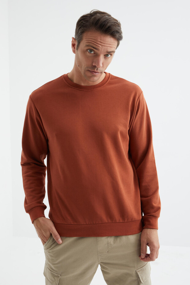 Tarçın Basic O Yaka Rahat Form Erkek Sweatshirt - 88053