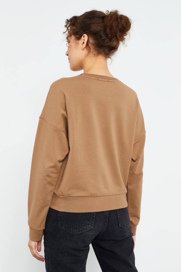 Toprak Basic Rahat Form O Yaka Kadın Sweatshirt - 97114